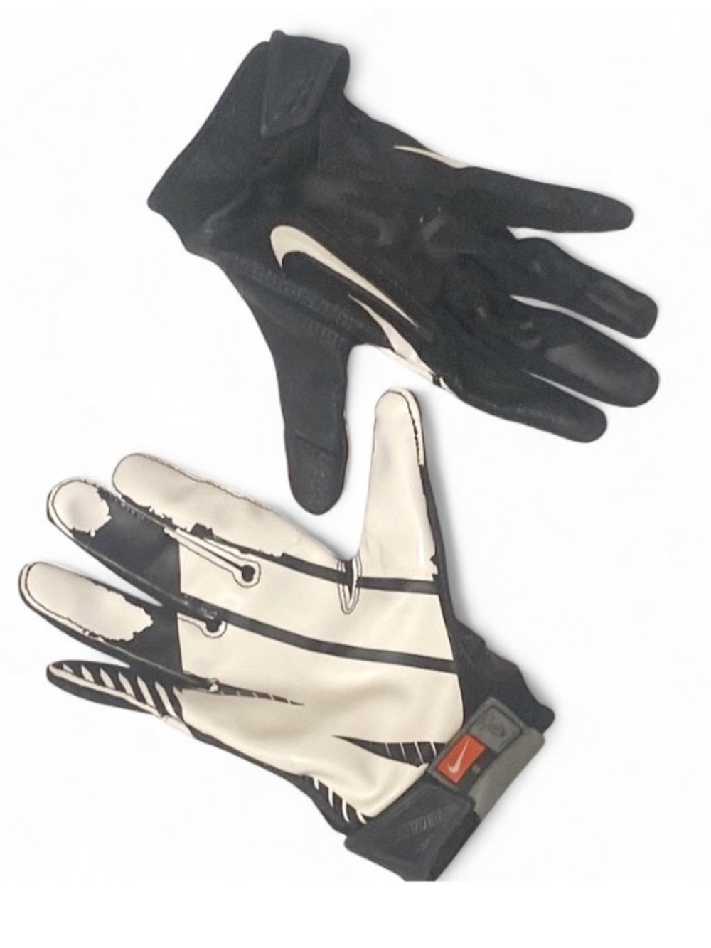 Nike Vapor Jet Football Gloves Mens Small Black White MagnaGrip